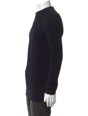 S.N.S. Herning Virgin Wool Mock Neck Cardigan