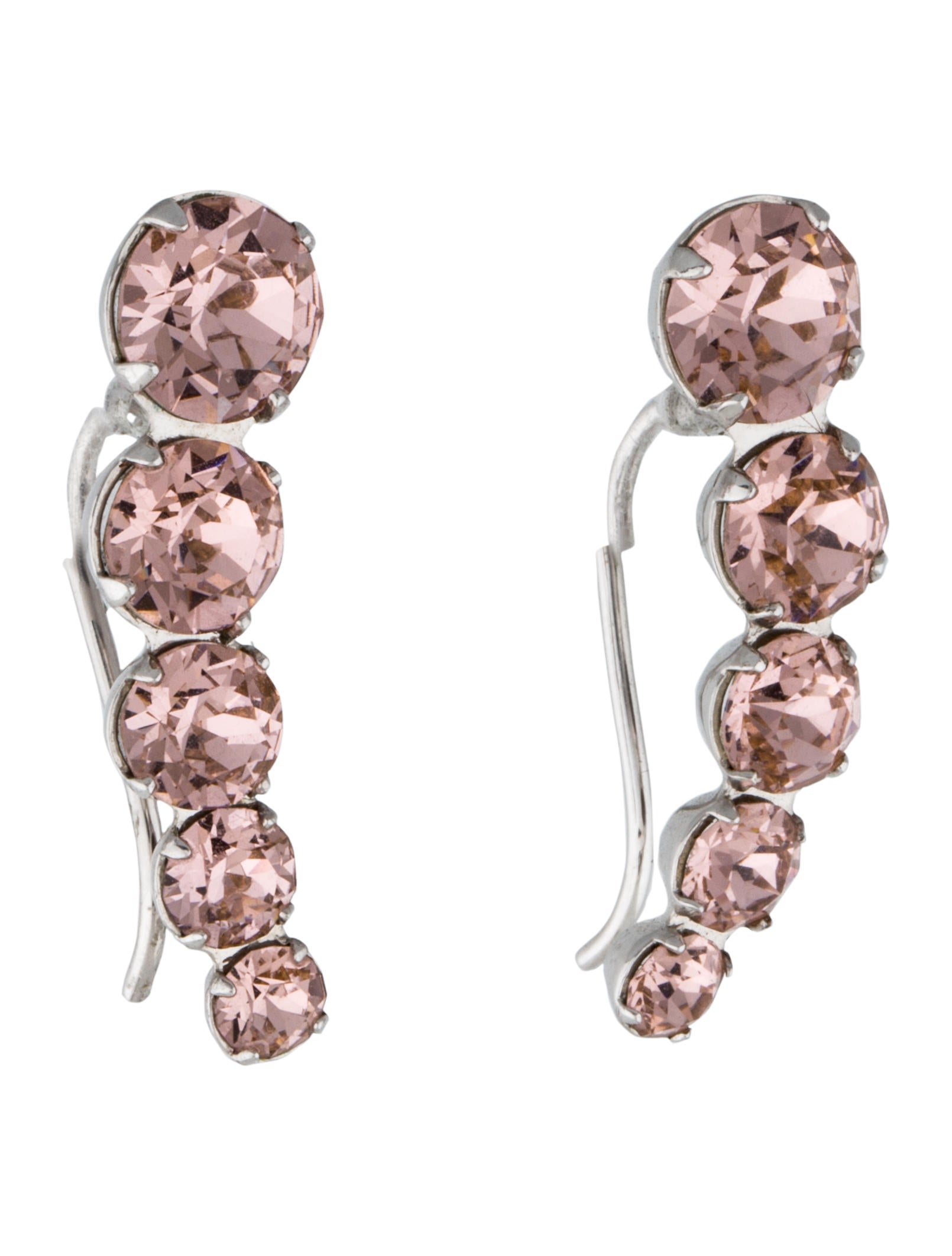 CA&LOU Debutante Crystal Ear Climbers Earrings W3U20019 The RealReal