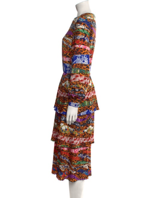 Stella Jean Printed Midi Length Dress