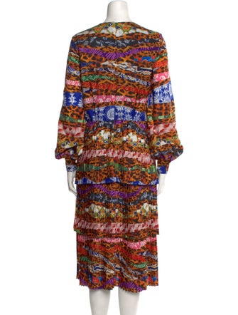Stella Jean Printed Midi Length Dress