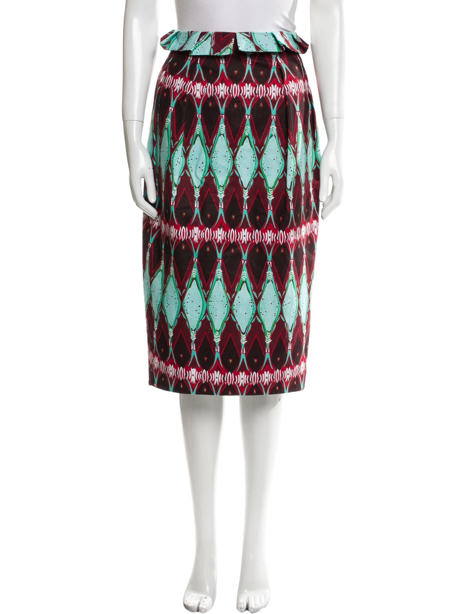 Stella Jean Printed Knee-Length Skirt