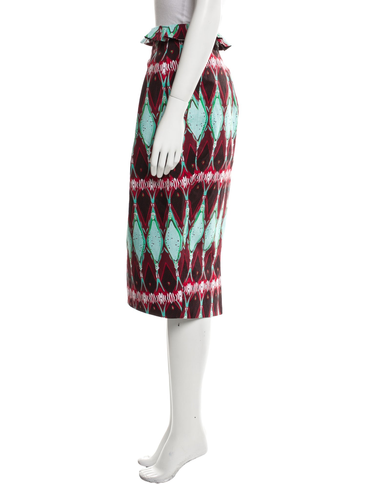 Stella Jean Printed Knee-Length Skirt