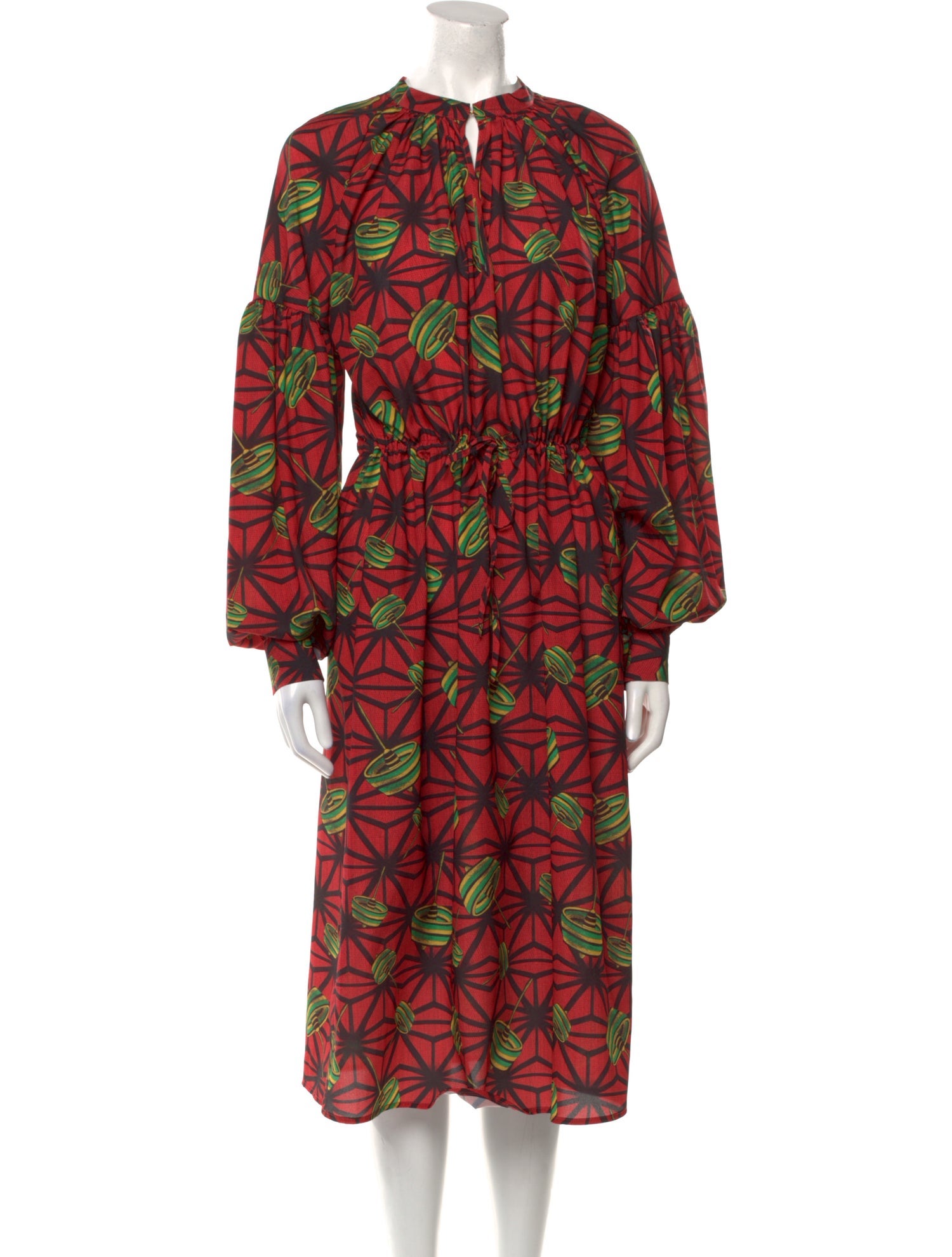 Stella Jean Printed Midi Length Dress