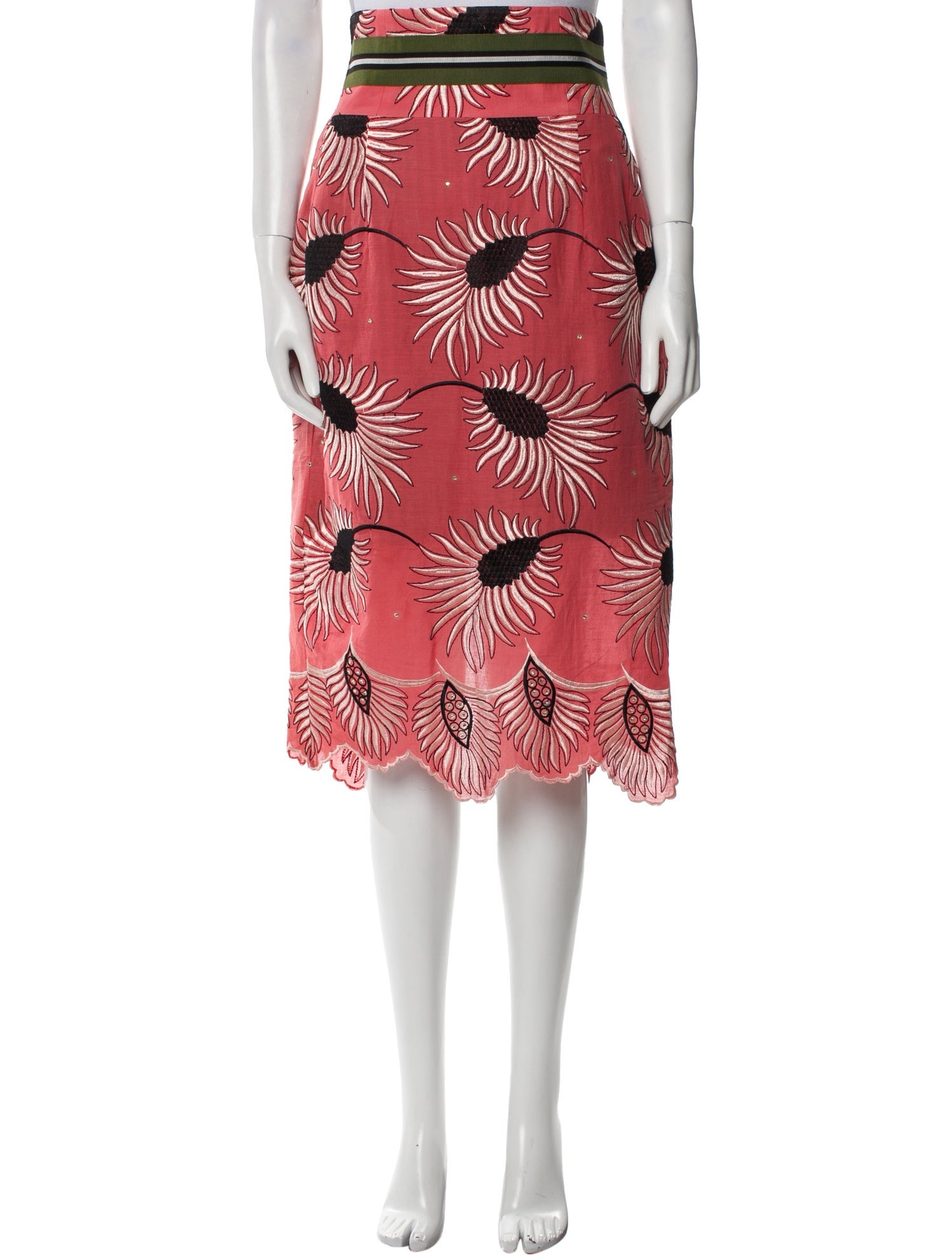 Stella Jean Floral Print Knee-Length Skirt