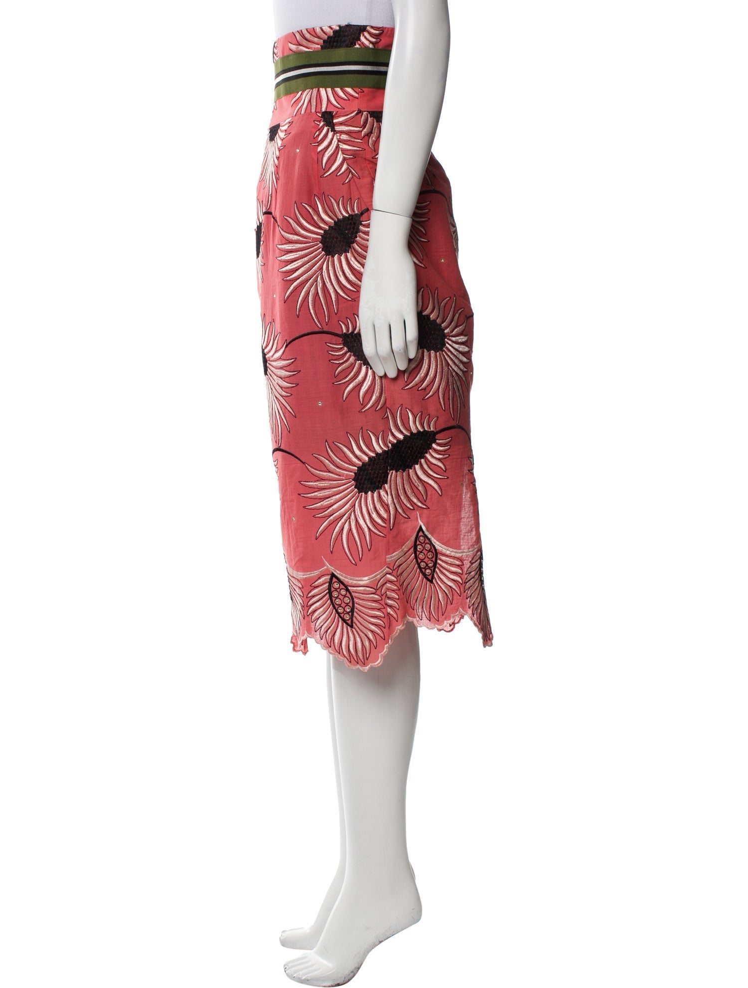 Stella Jean Floral Print Knee-Length Skirt