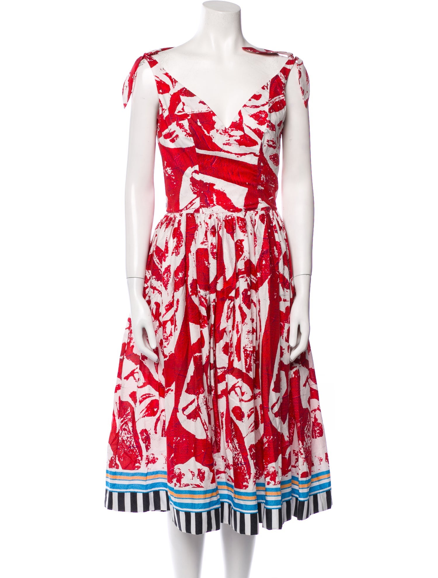 Stella Jean Printed Midi Length Dress