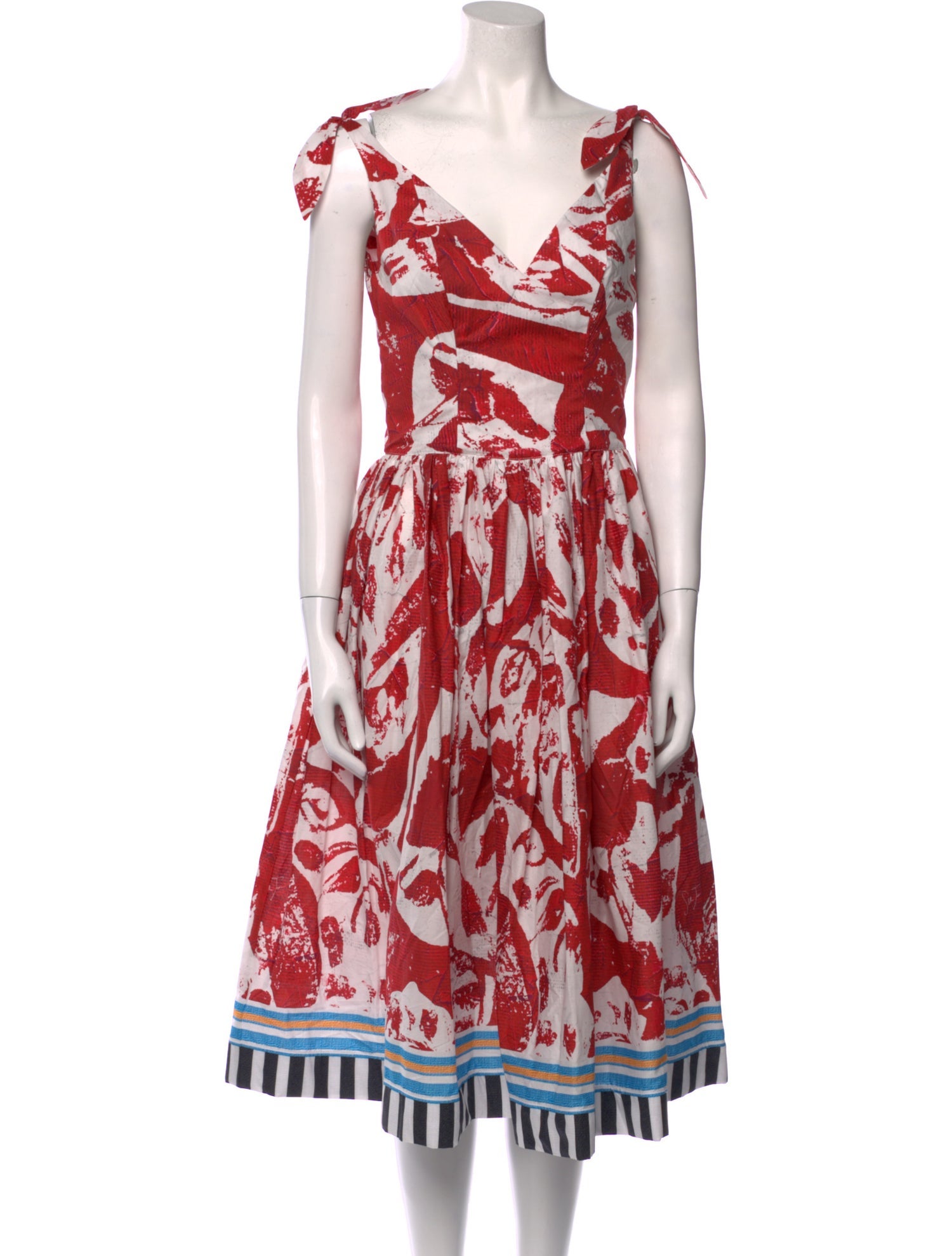 Stella Jean Printed Midi Length Dress