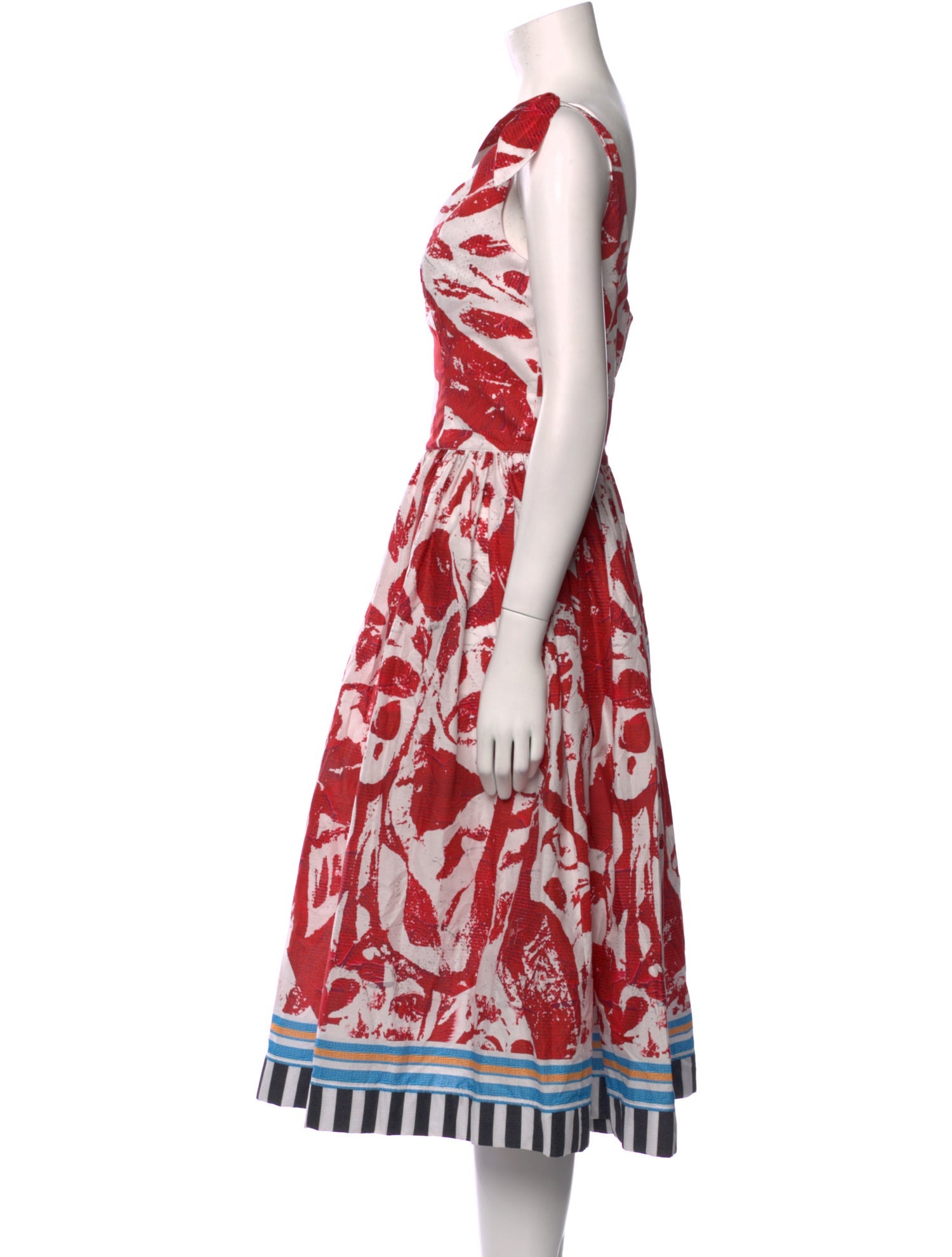 Stella Jean Printed Midi Length Dress