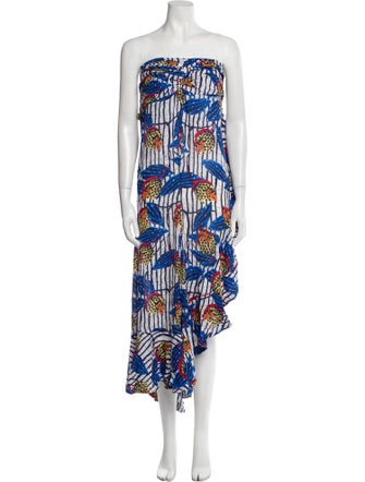 Stella Jean Printed Midi Length Dress