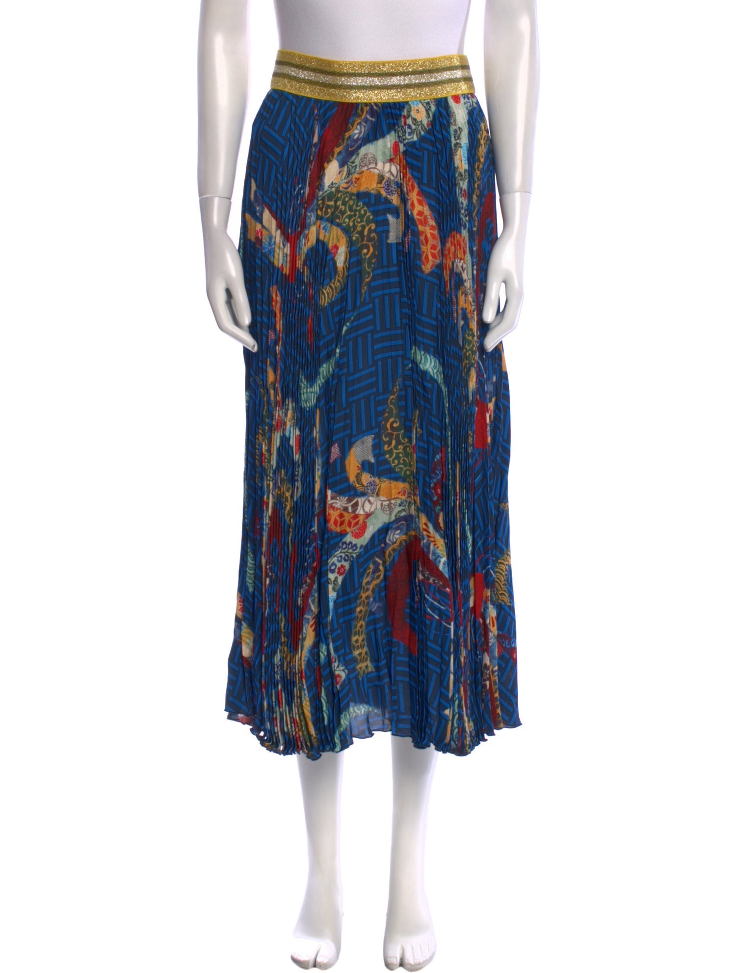 Stella Jean Printed Midi Length Skirt