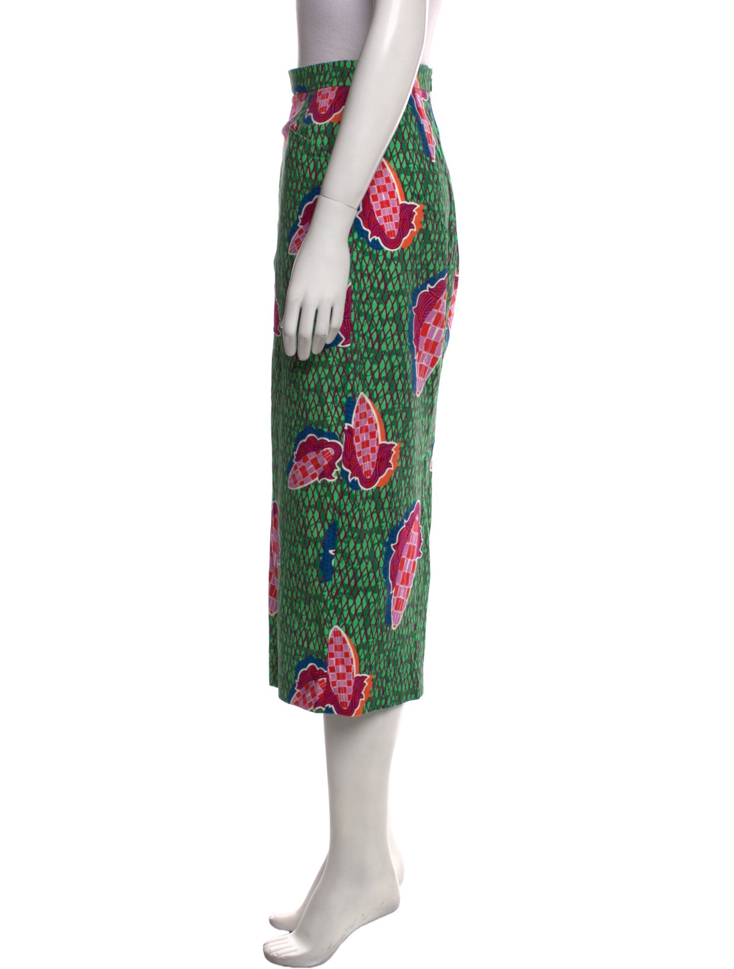 Stella Jean Printed Midi Length Skirt