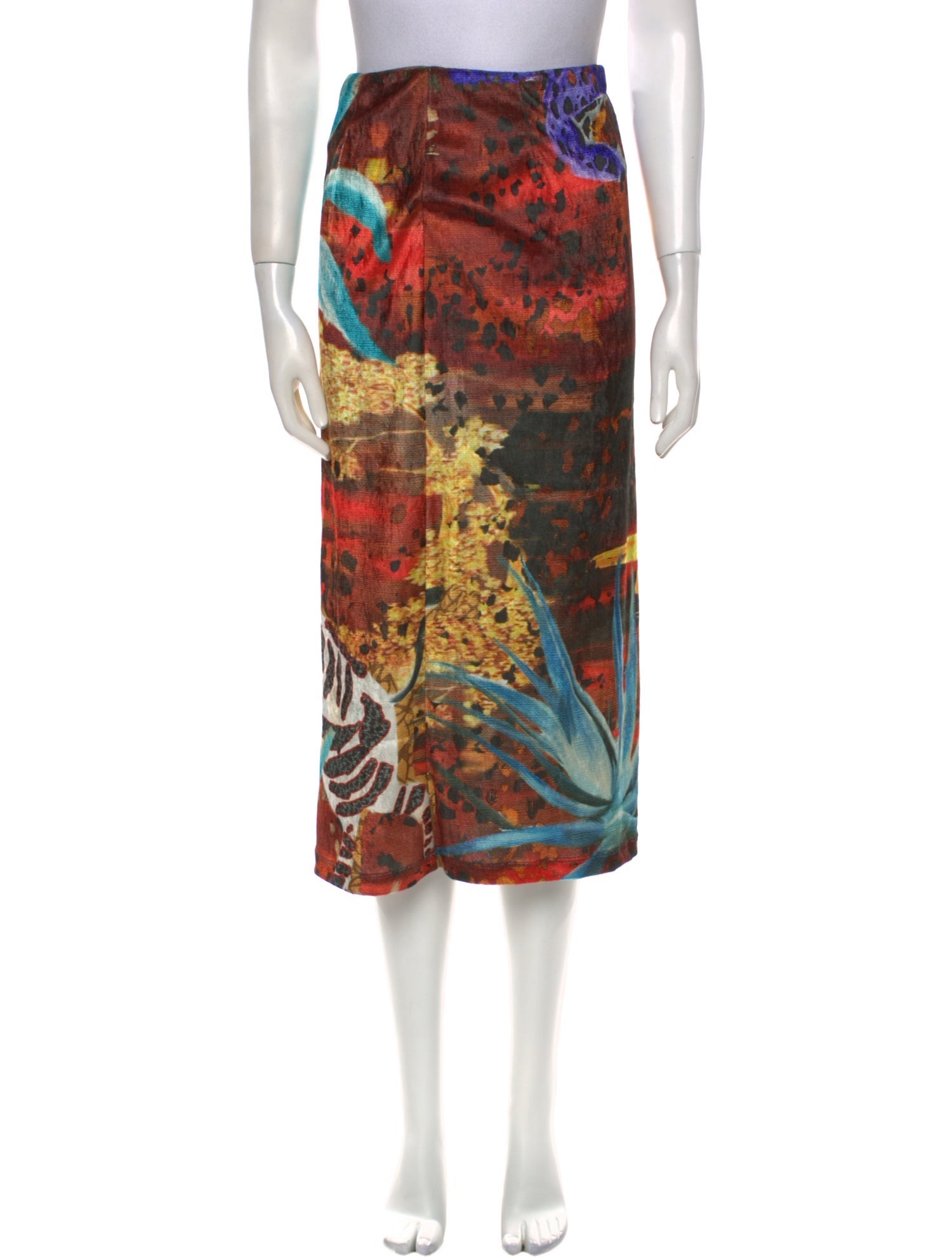 Stella Jean Printed Midi Length Skirt