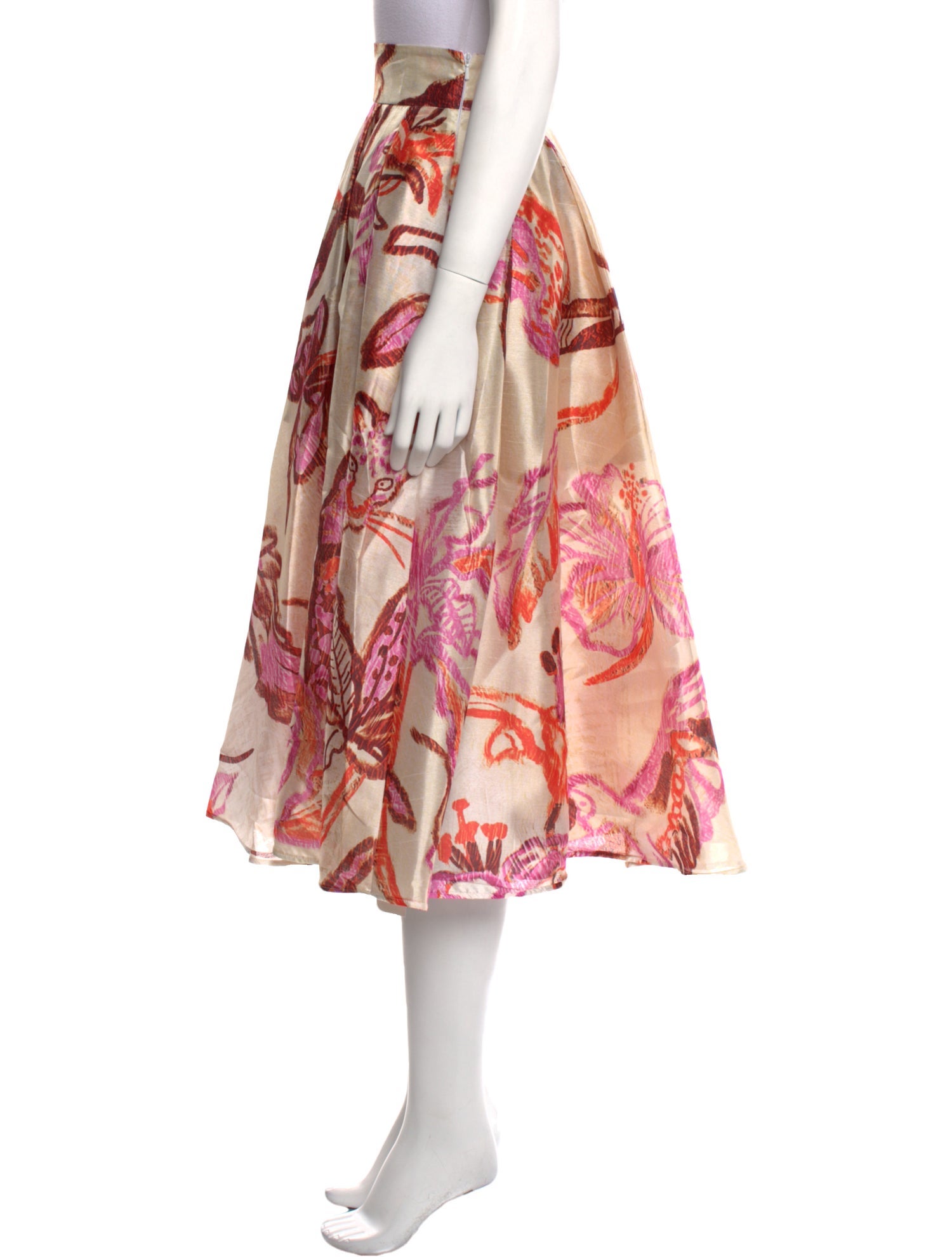 Stella Jean Printed Midi Length Skirt