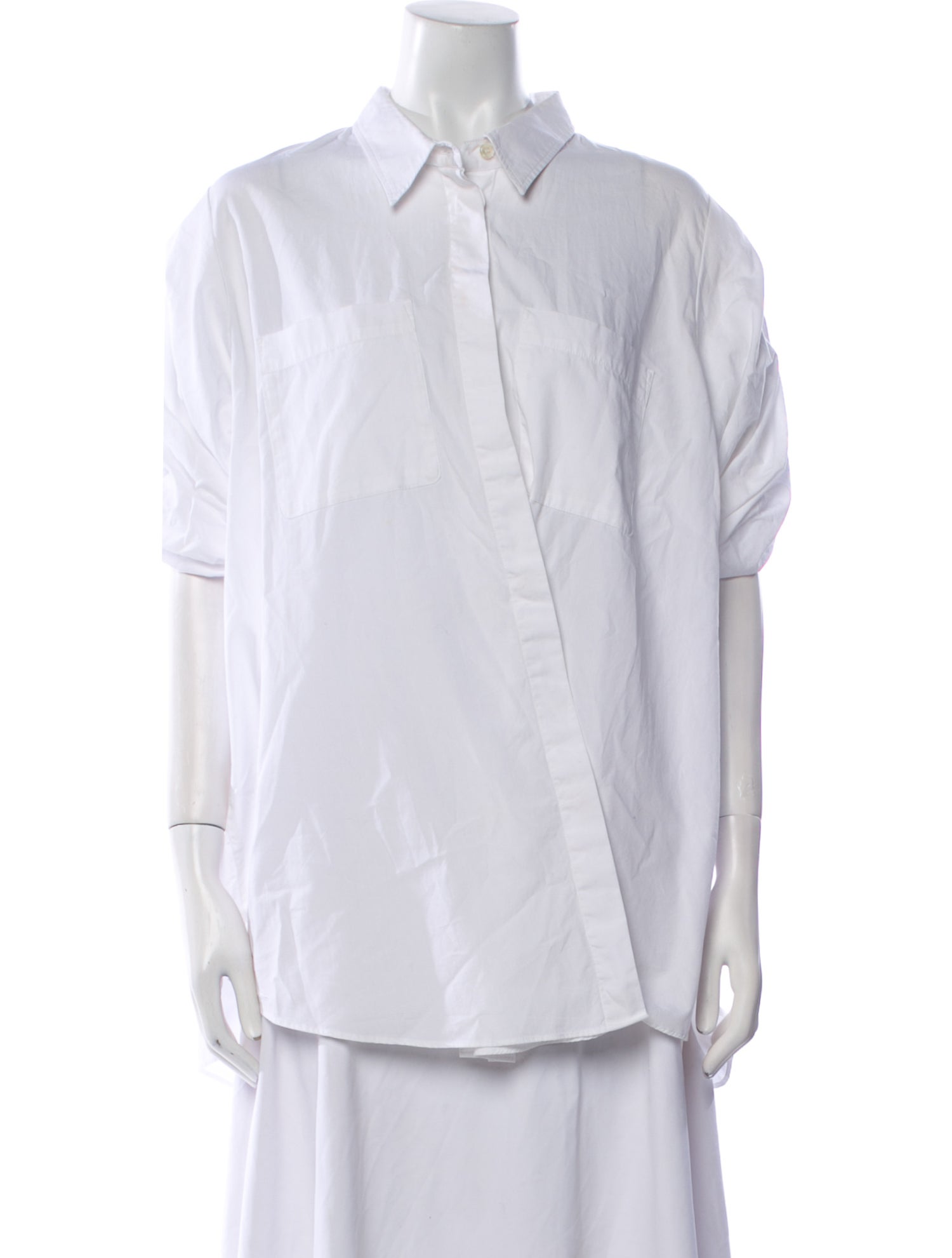 Stella Jean Short Sleeve Button-Up Top