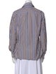 Stella Jean Striped Long Sleeve Button-Up Top