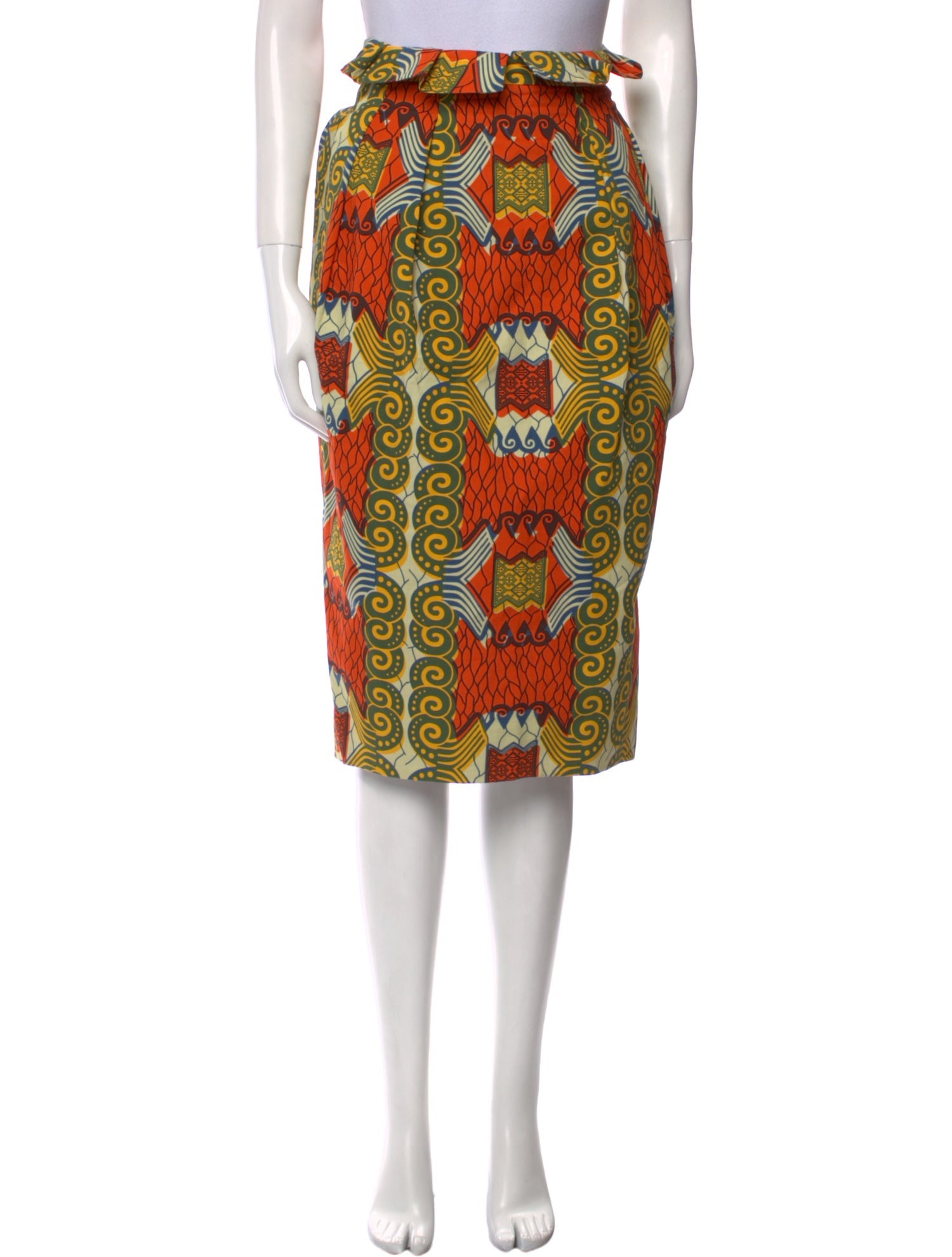 Stella Jean Printed Midi Length Skirt