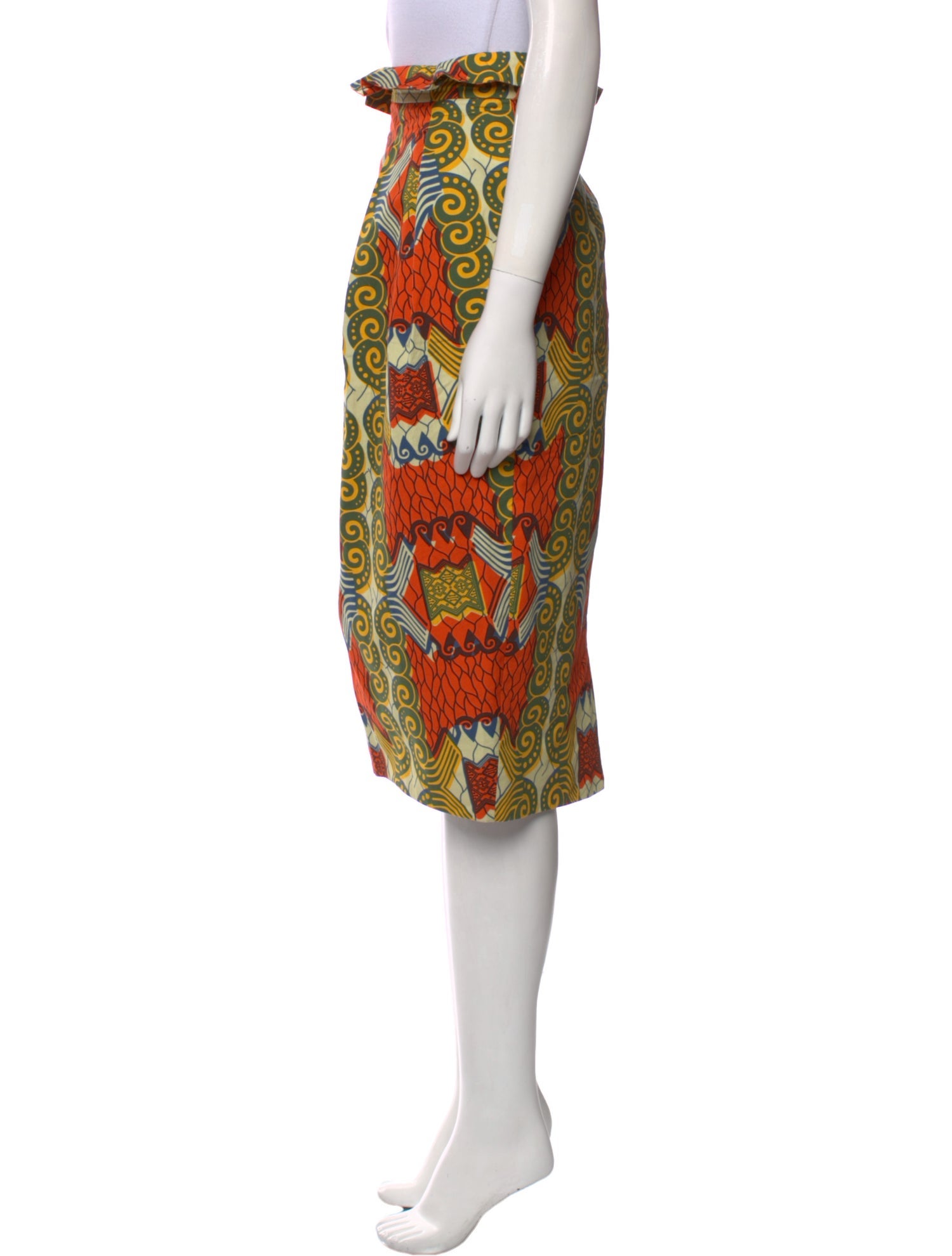 Stella Jean Printed Midi Length Skirt