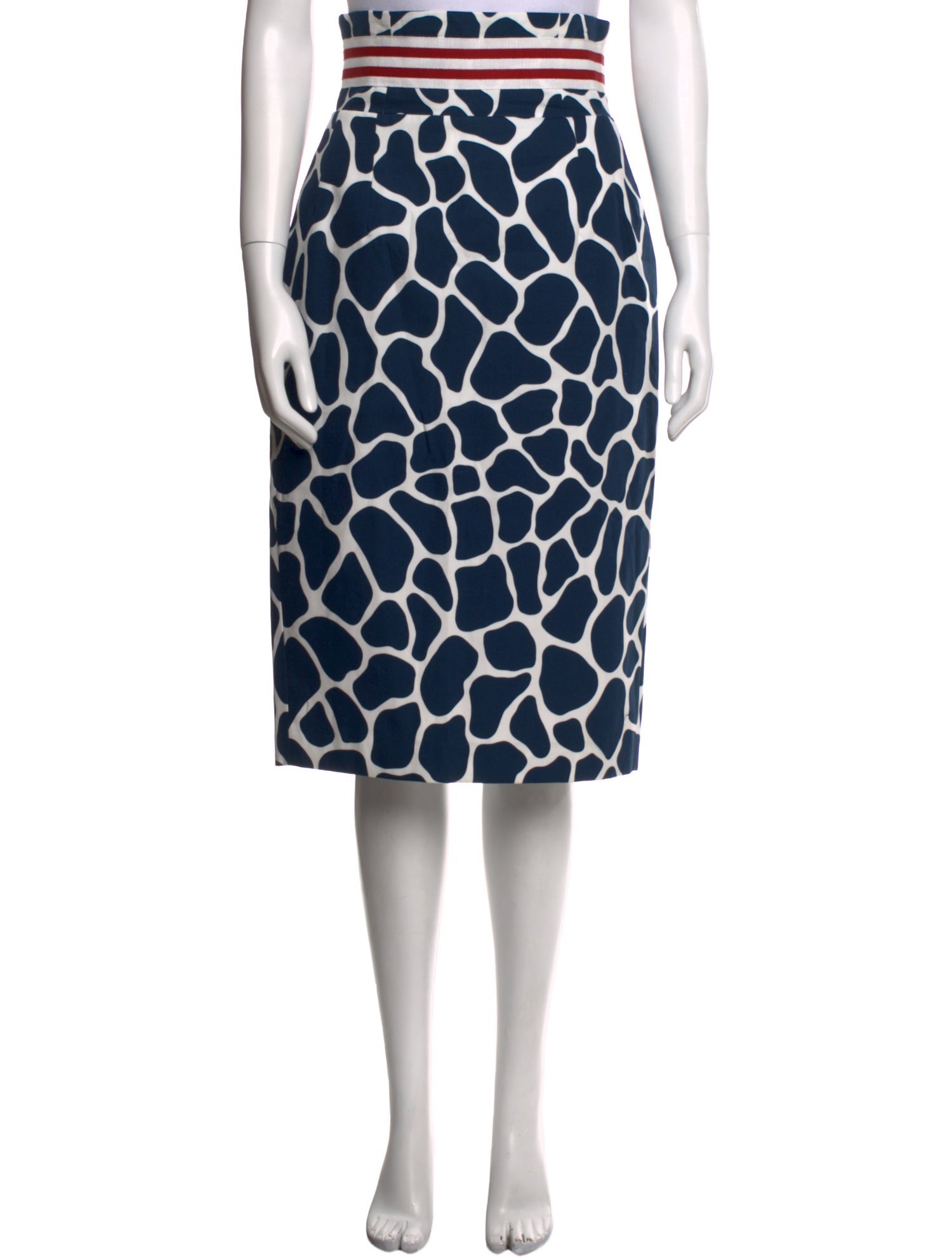 Stella Jean Animal Print Midi Length Skirt