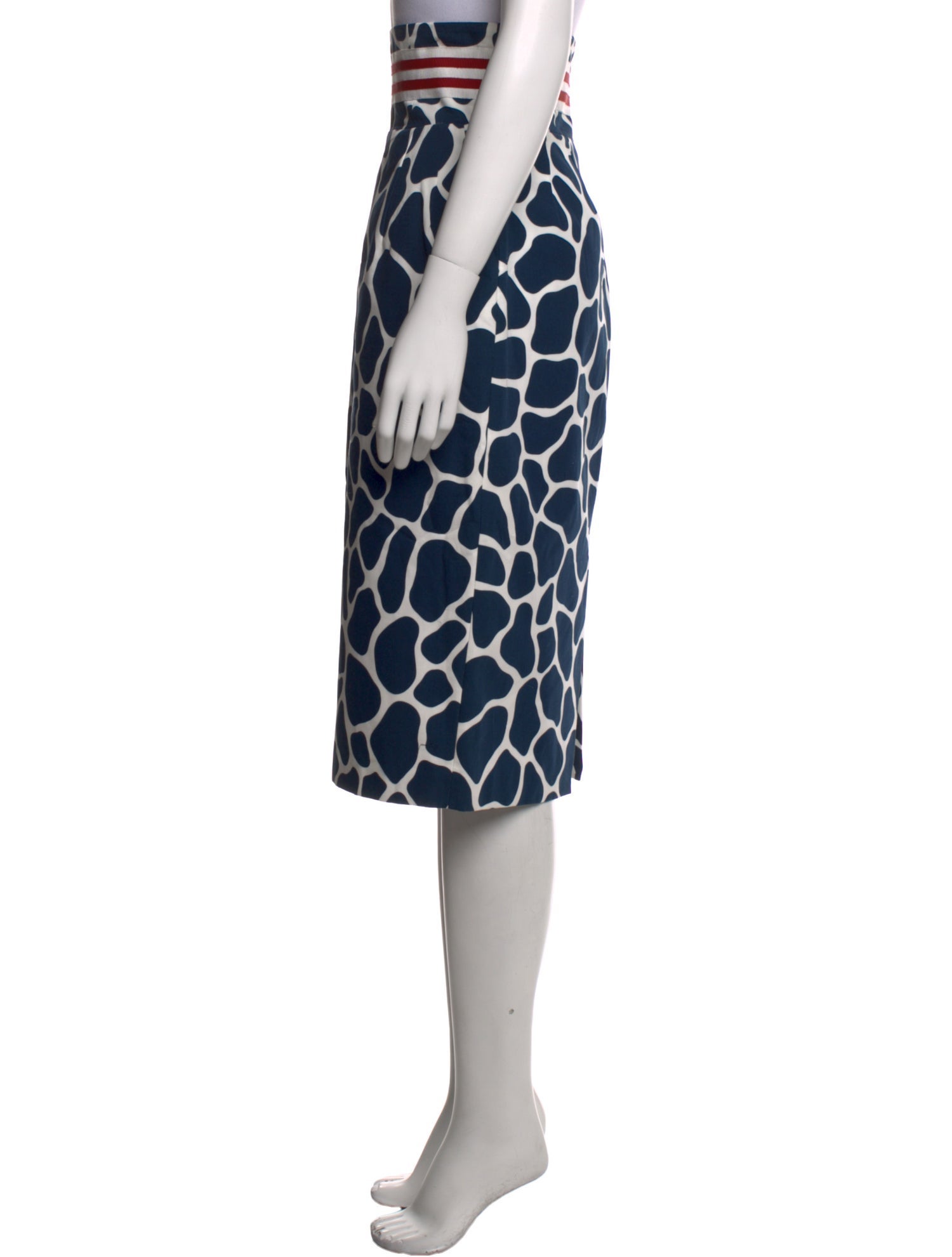 Stella Jean Animal Print Midi Length Skirt