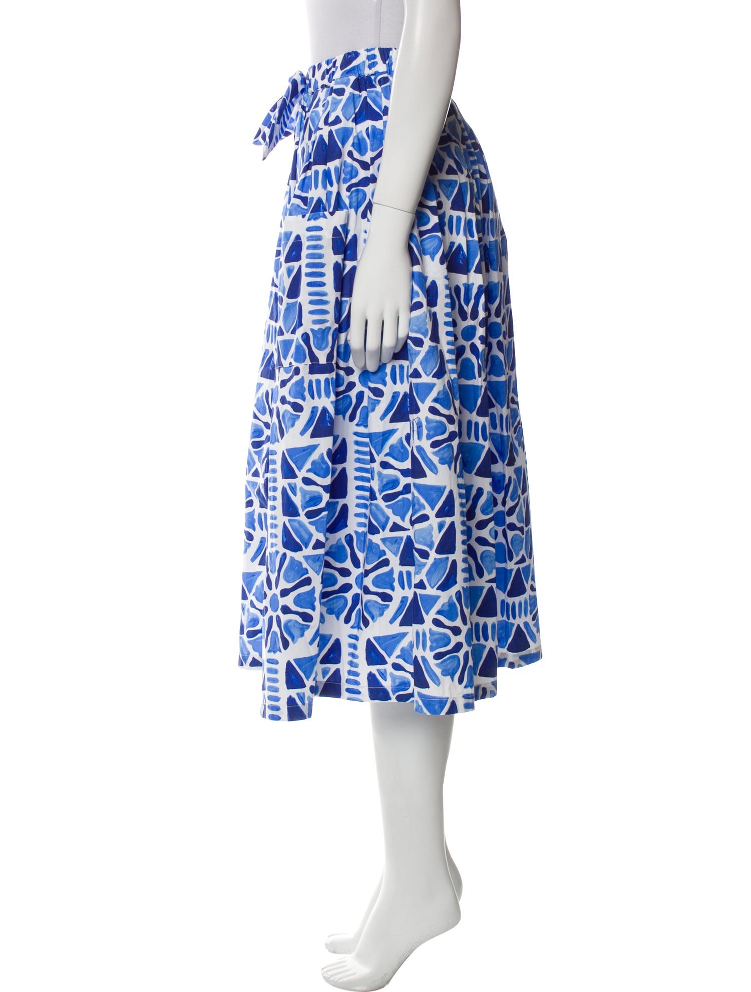 Stella Jean Floral Print Midi Length Skirt