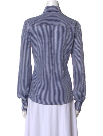 Stella Jean Silk Striped Button-Up Top
