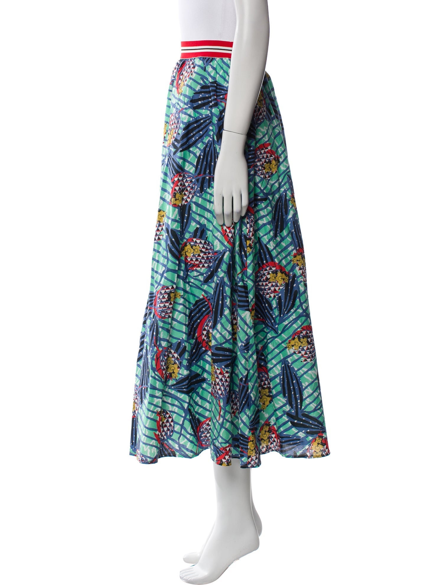 Stella Jean Printed Midi Length Skirt