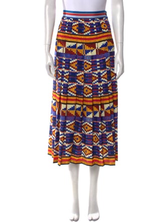 Stella Jean Printed Midi Length Skirt
