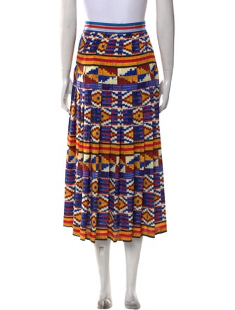 Stella Jean Printed Midi Length Skirt