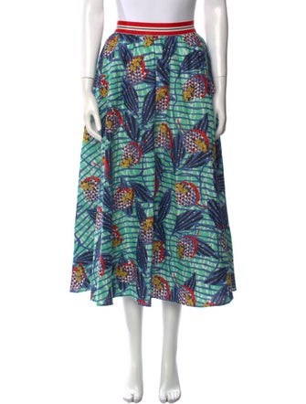 Stella Jean Printed Midi Length Skirt