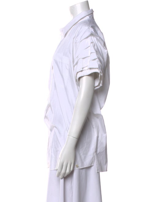 Stella Jean Short Sleeve Button-Up Top