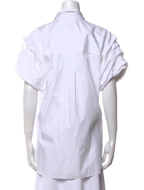 Stella Jean Short Sleeve Button-Up Top