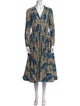 Stella Jean Printed Long Dress