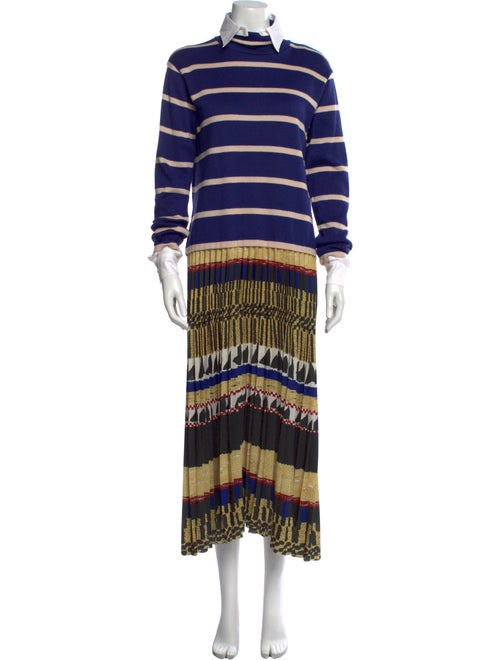 Stella Jean Striped Long Dress