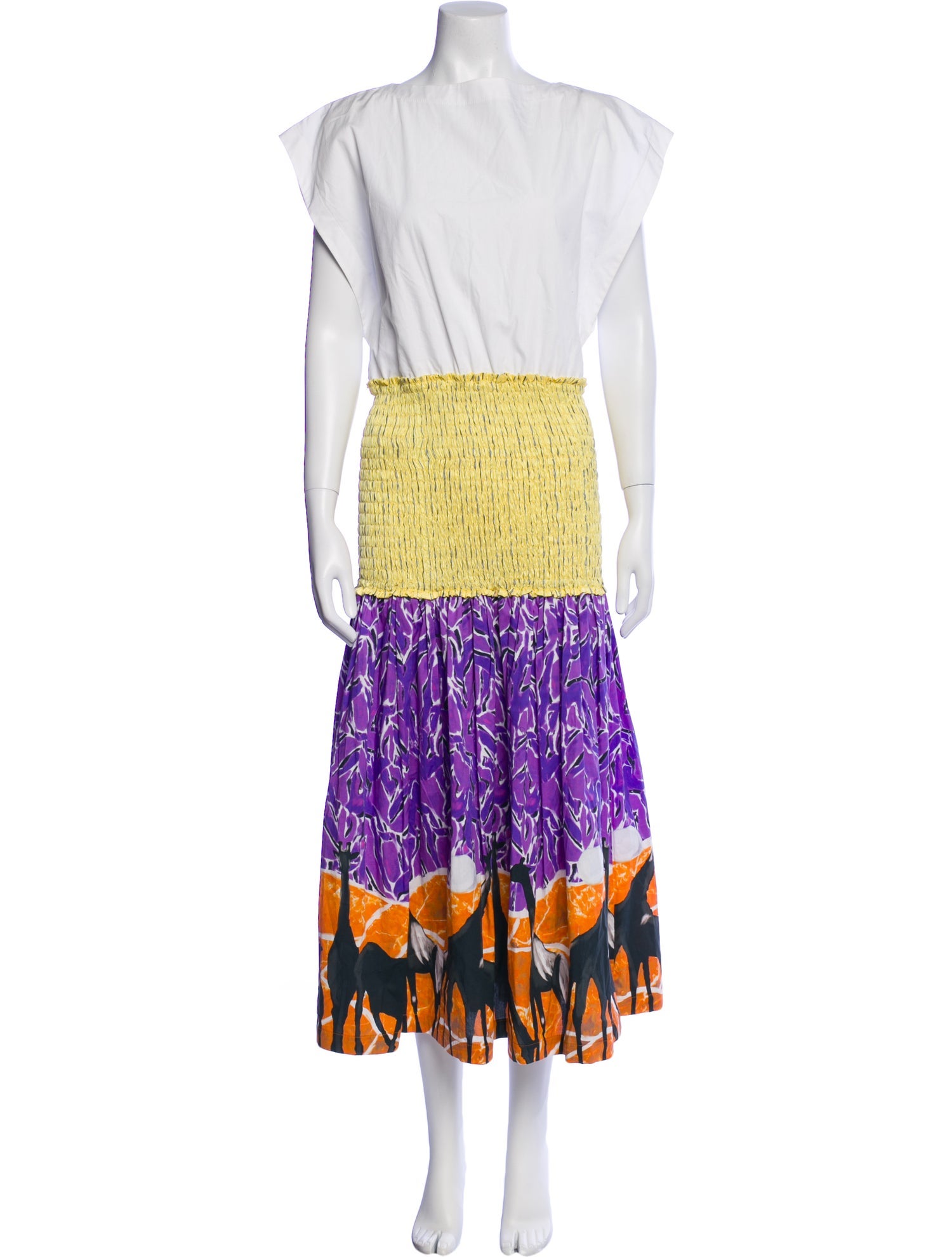 Stella Jean Printed Long Dress