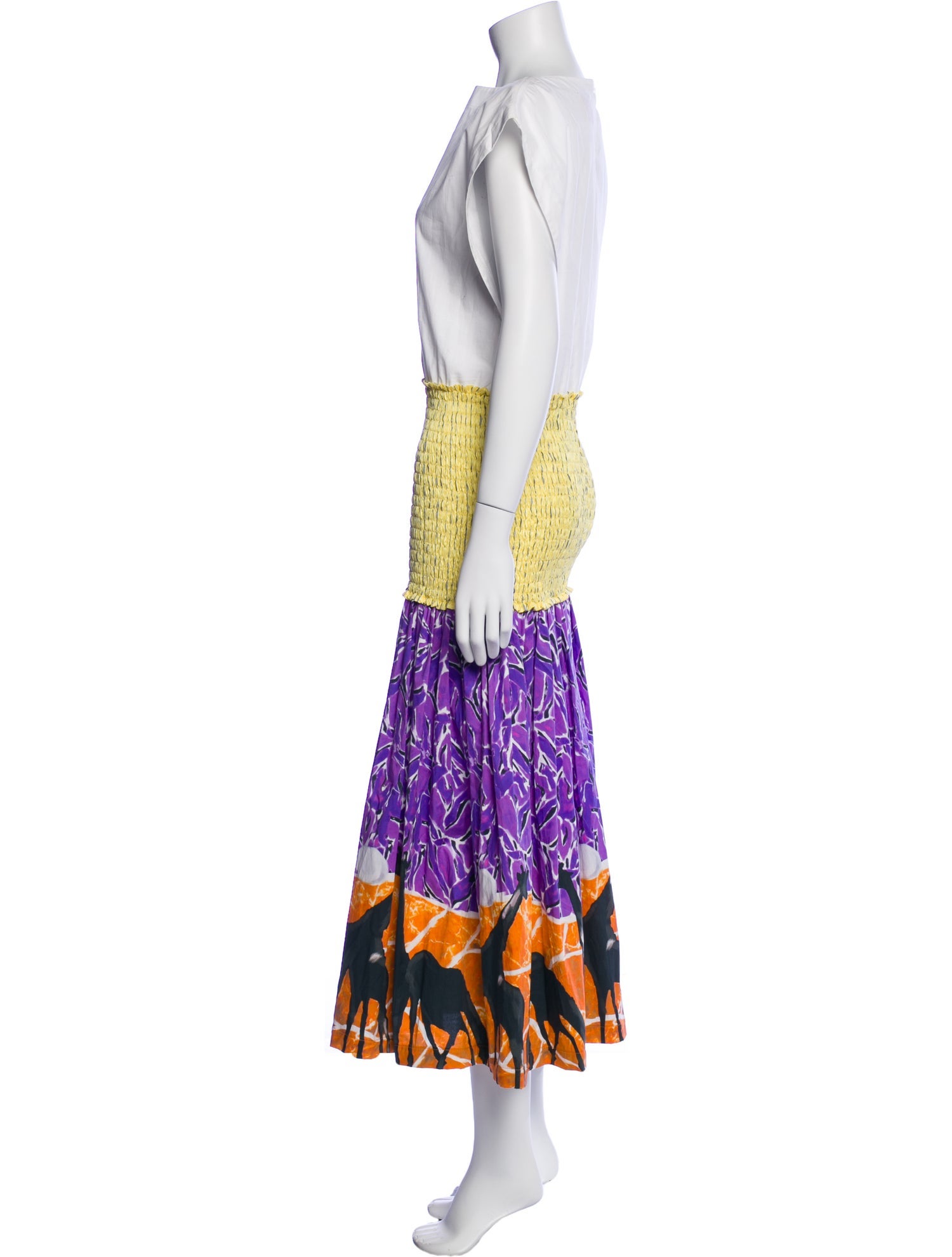 Stella Jean Printed Long Dress