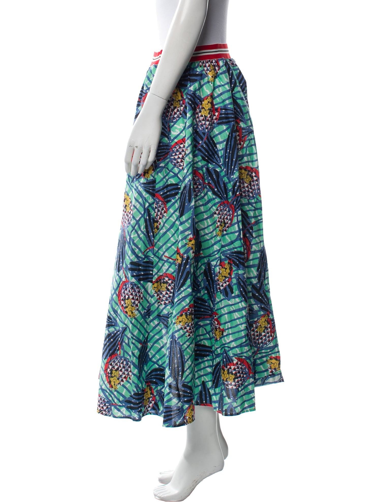 Stella Jean Printed Midi Length Skirt