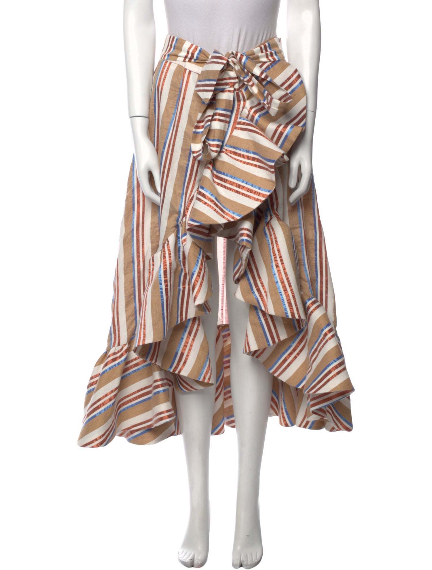 Stella Jean Striped Midi Length Skirt w/ Tags