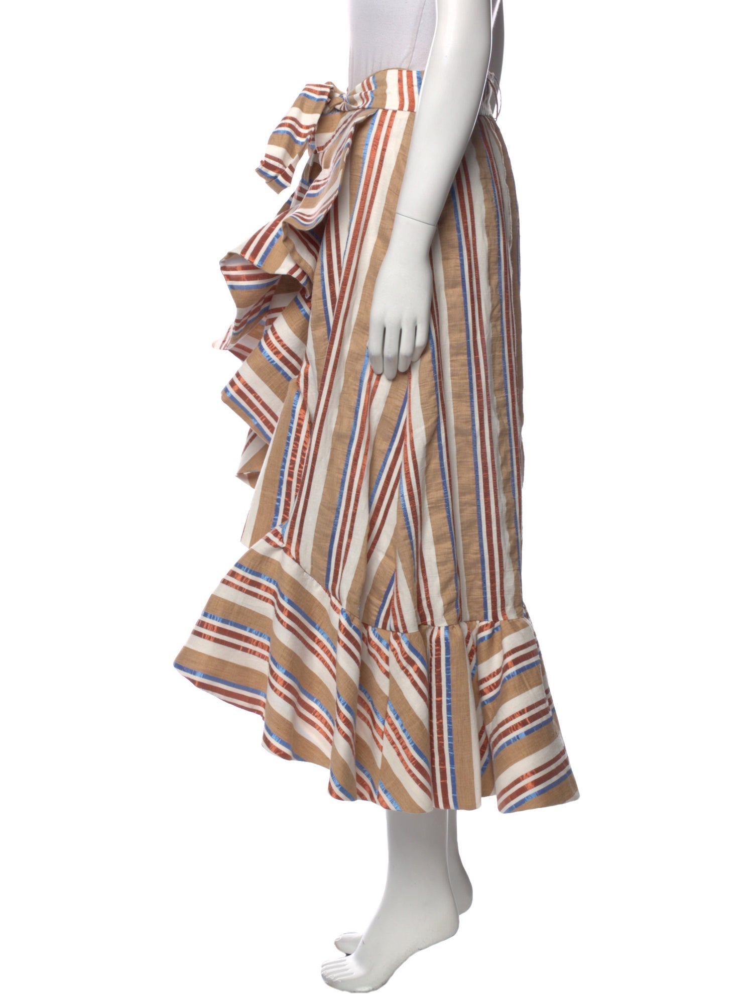 Stella Jean Striped Midi Length Skirt w/ Tags