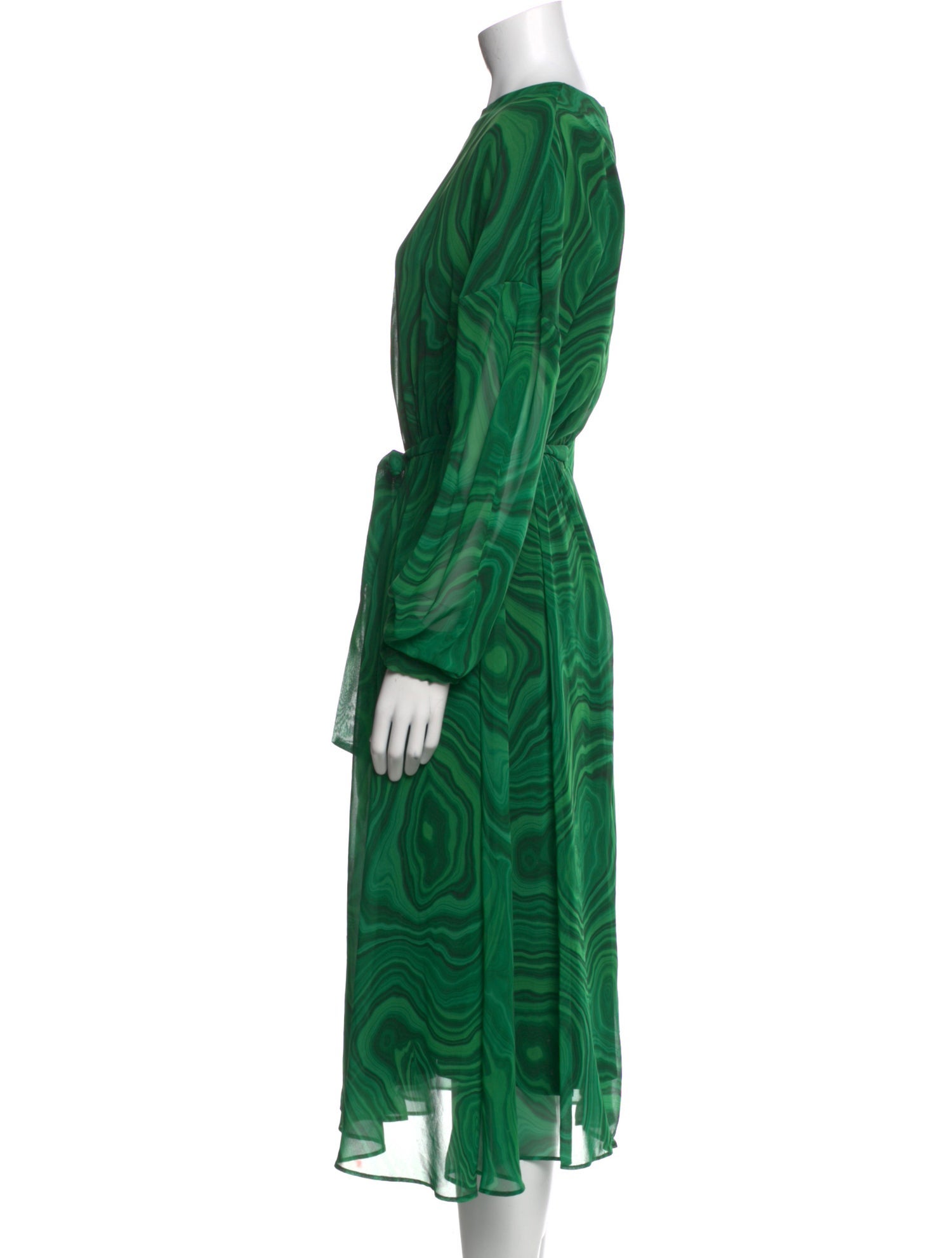 Stella Jean Crew Neck Midi Length Dress