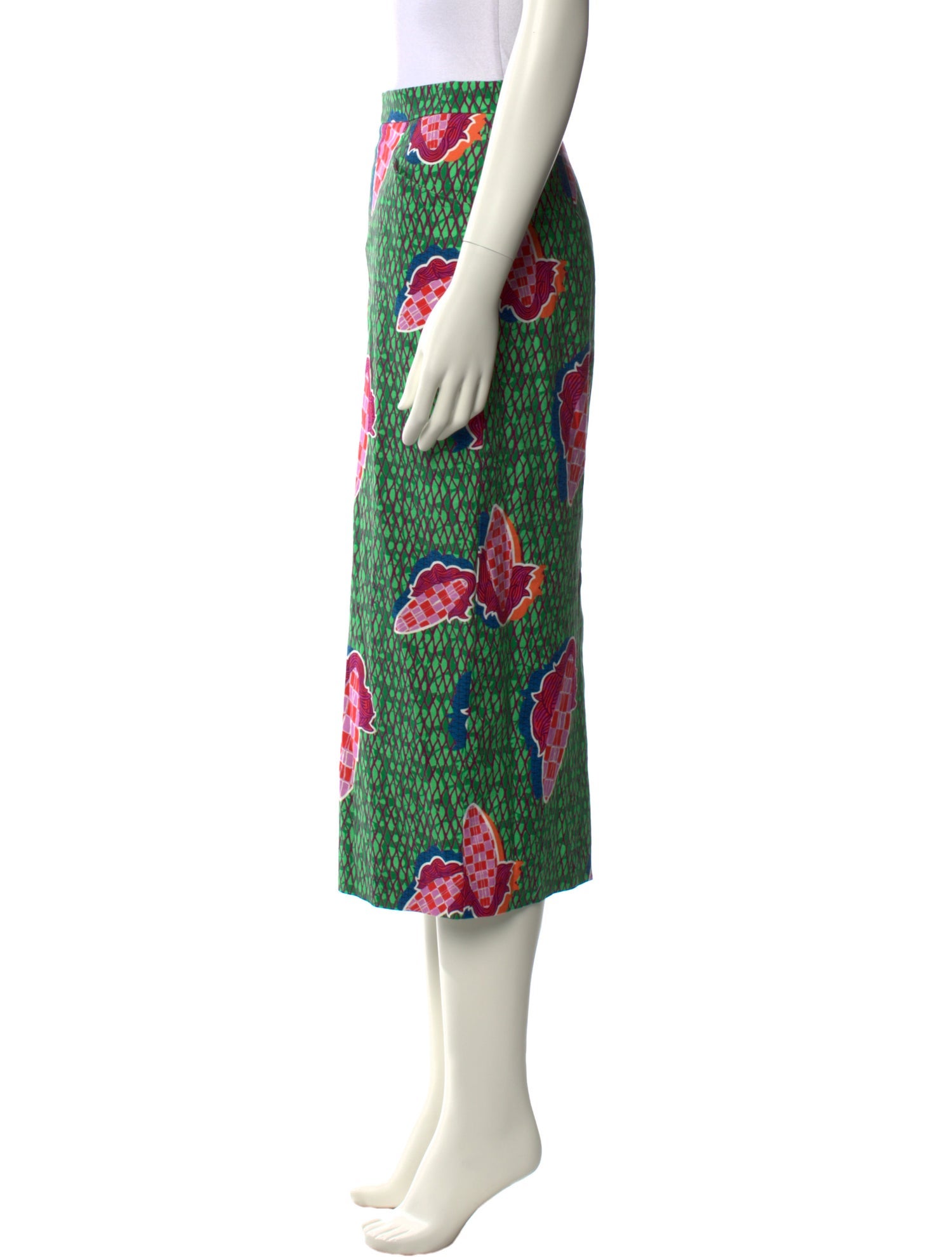 Stella Jean Printed Midi Length Skirt