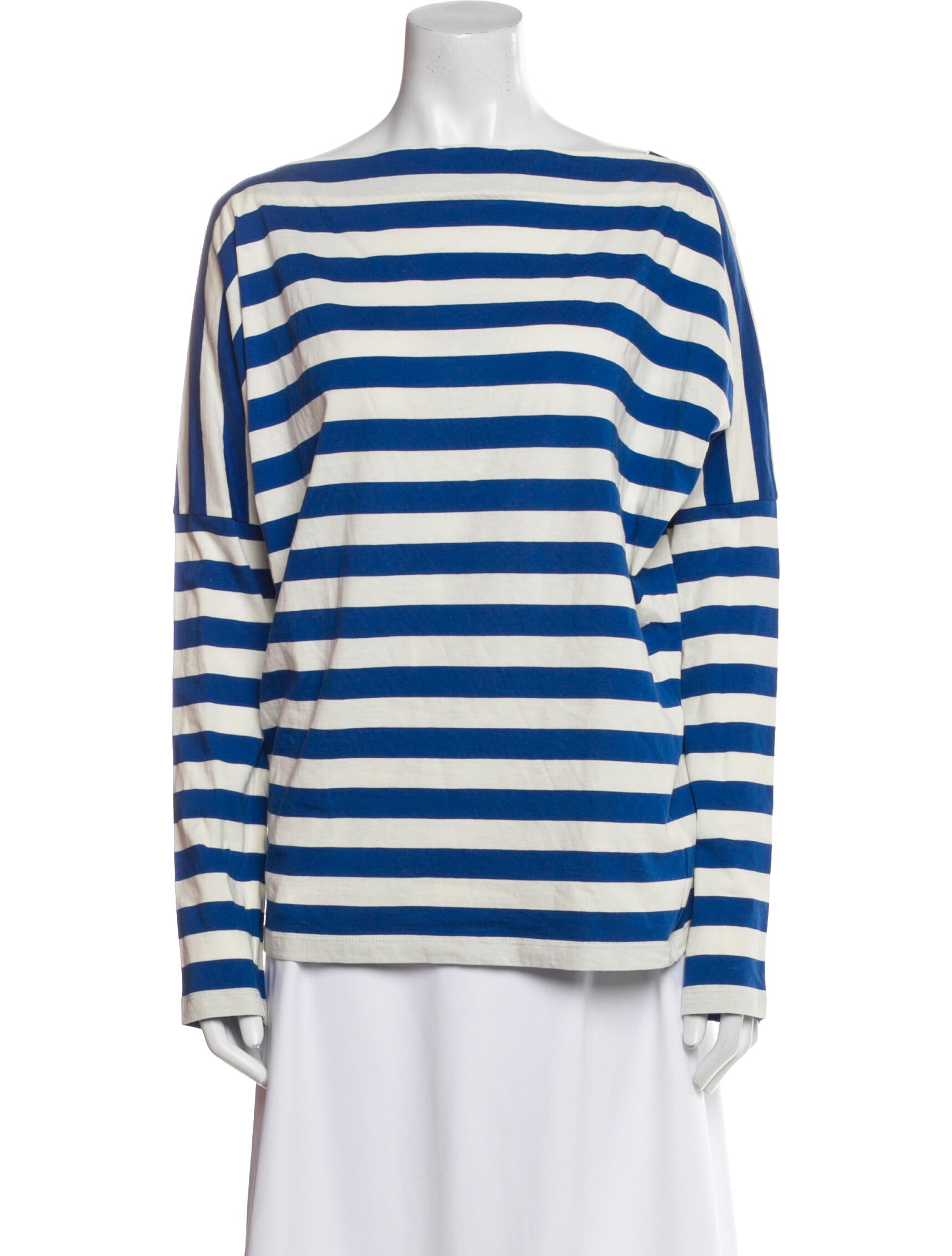 Stella Jean Striped Bateau Neckline Top w/ Tags
