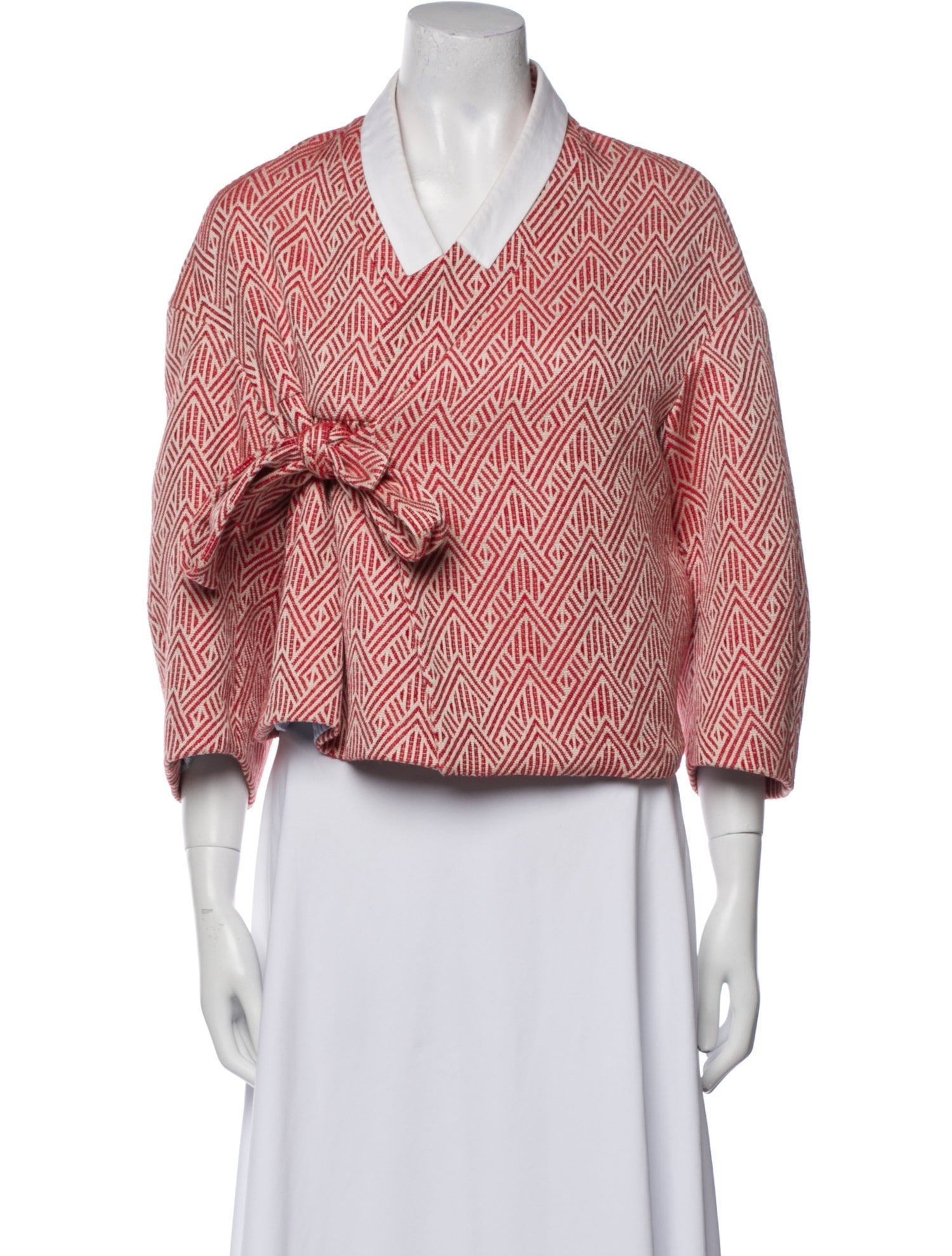 Stella Jean Tweed Pattern Evening Jacket