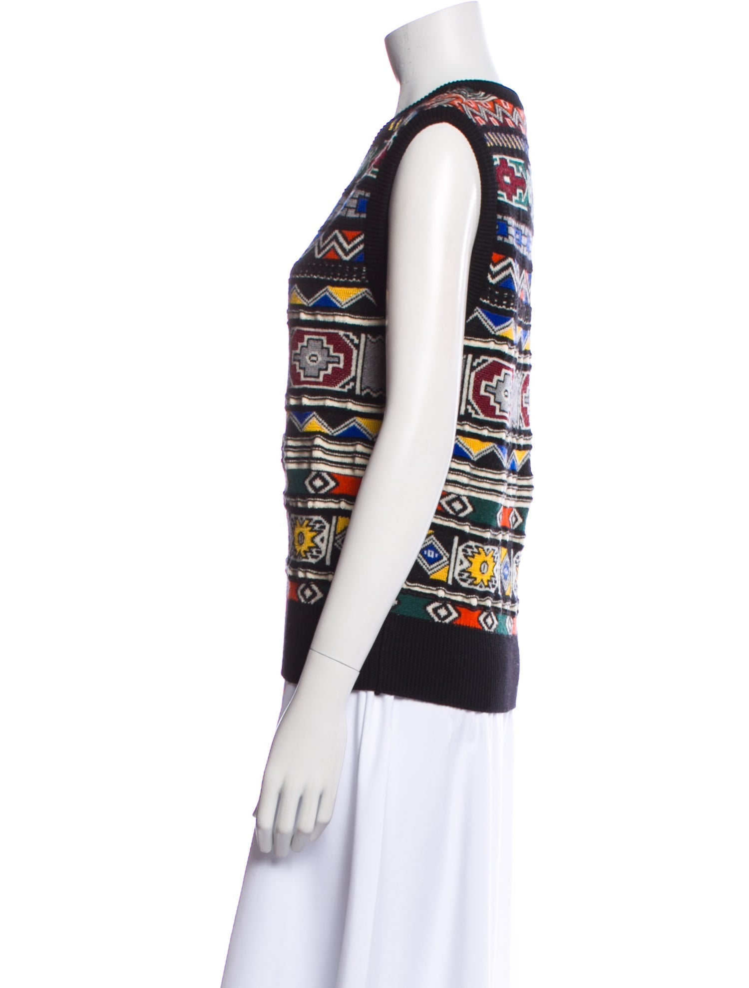 Stella Jean Wool Printed Sweater