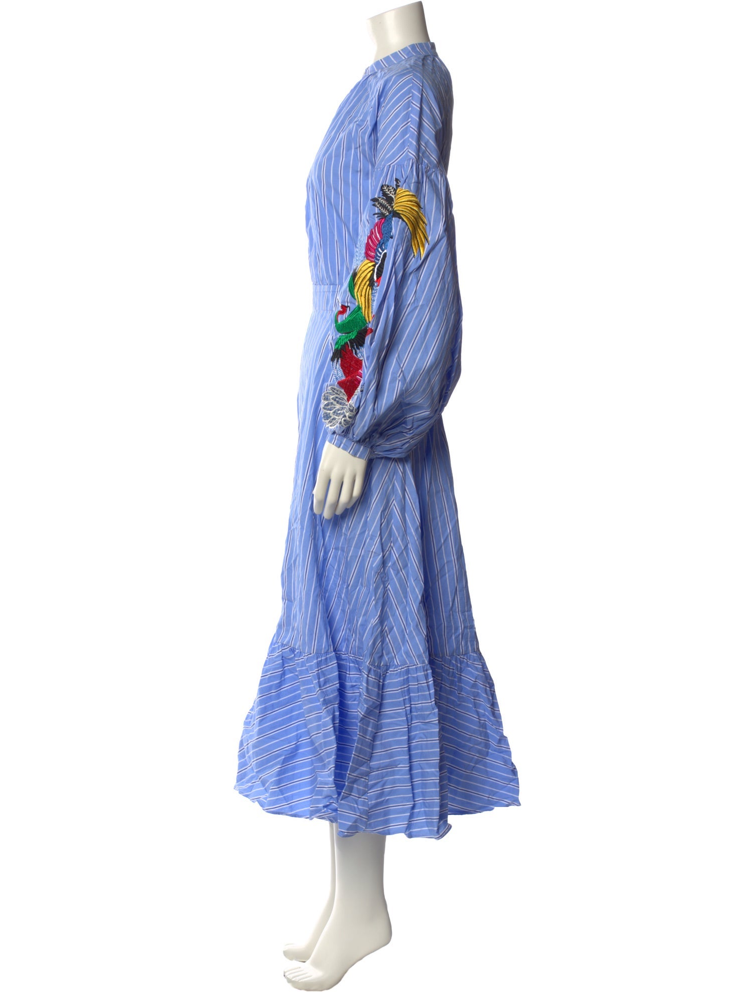 Stella Jean Striped Long Dress