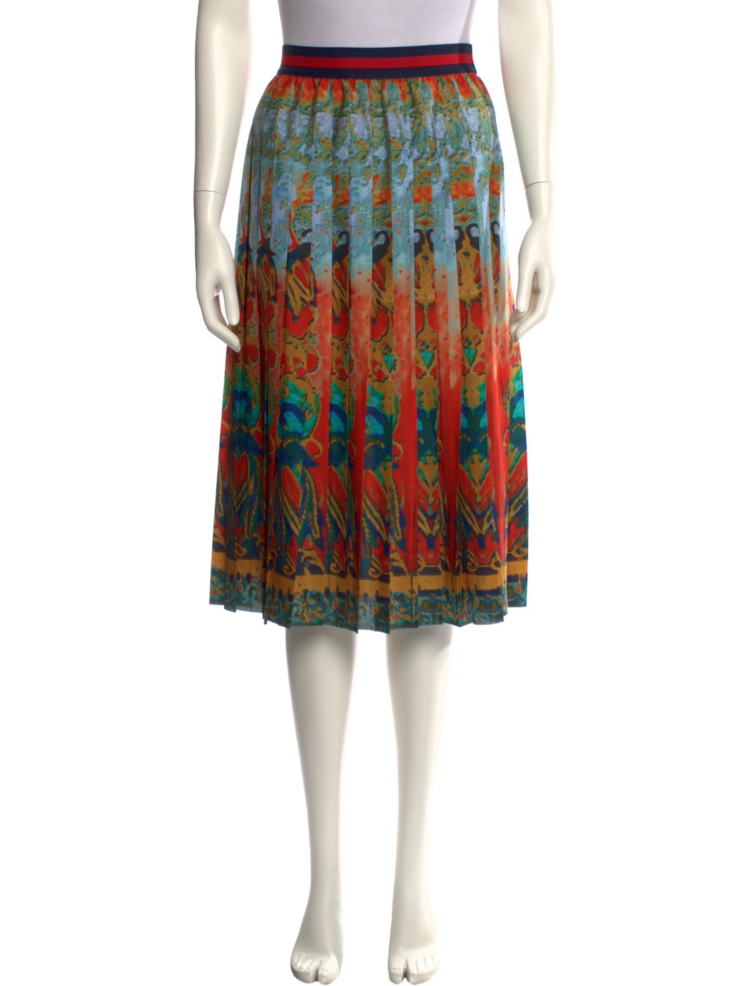 Stella Jean Printed Knee-Length Skirt