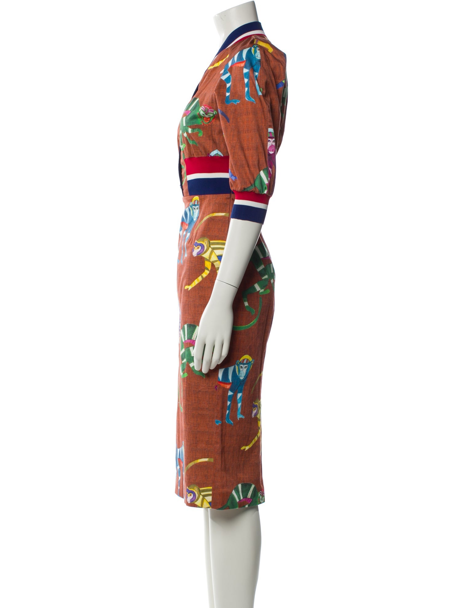 Stella Jean Printed Knee-Length Dress