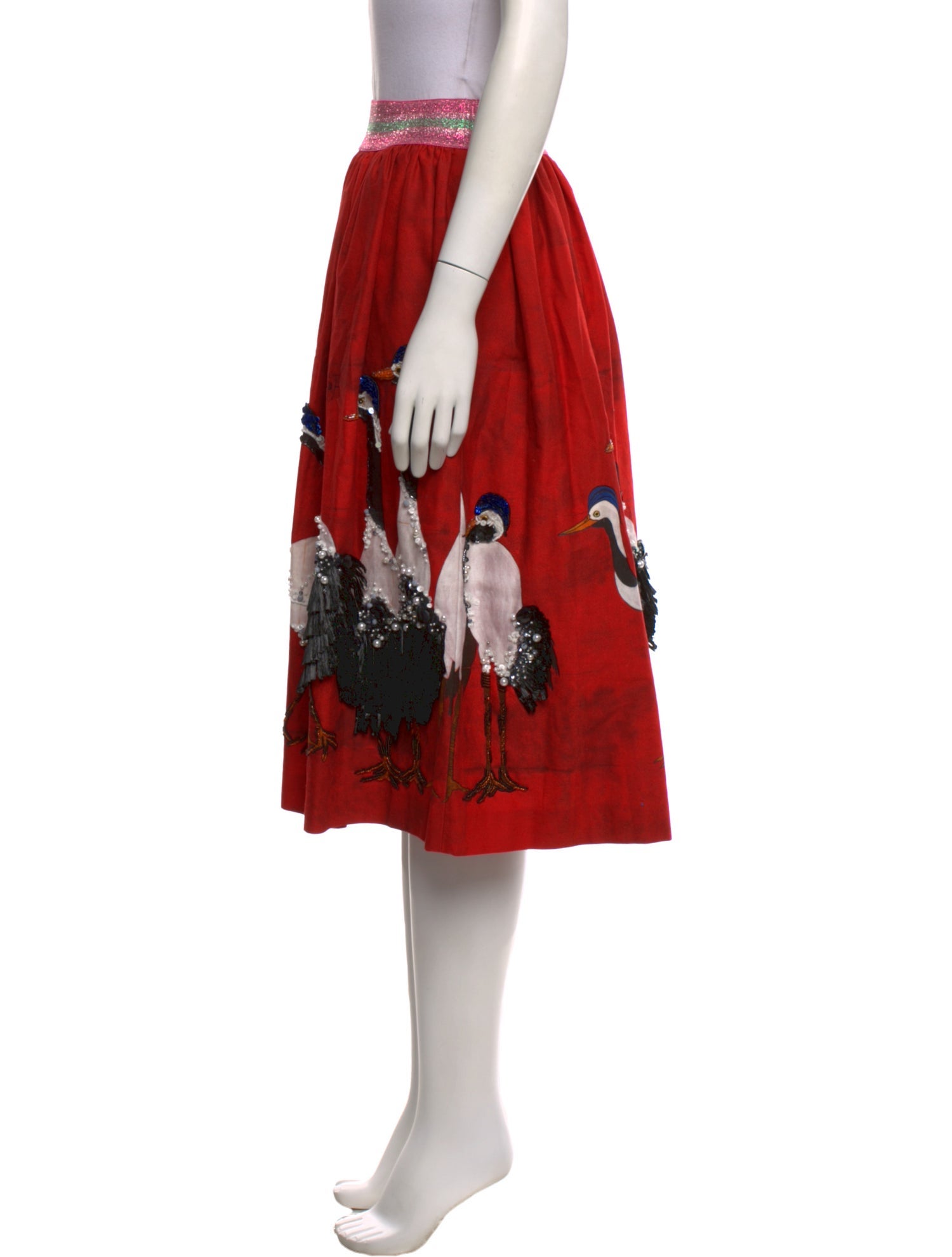 Stella Jean Floral Print Knee-Length Skirt