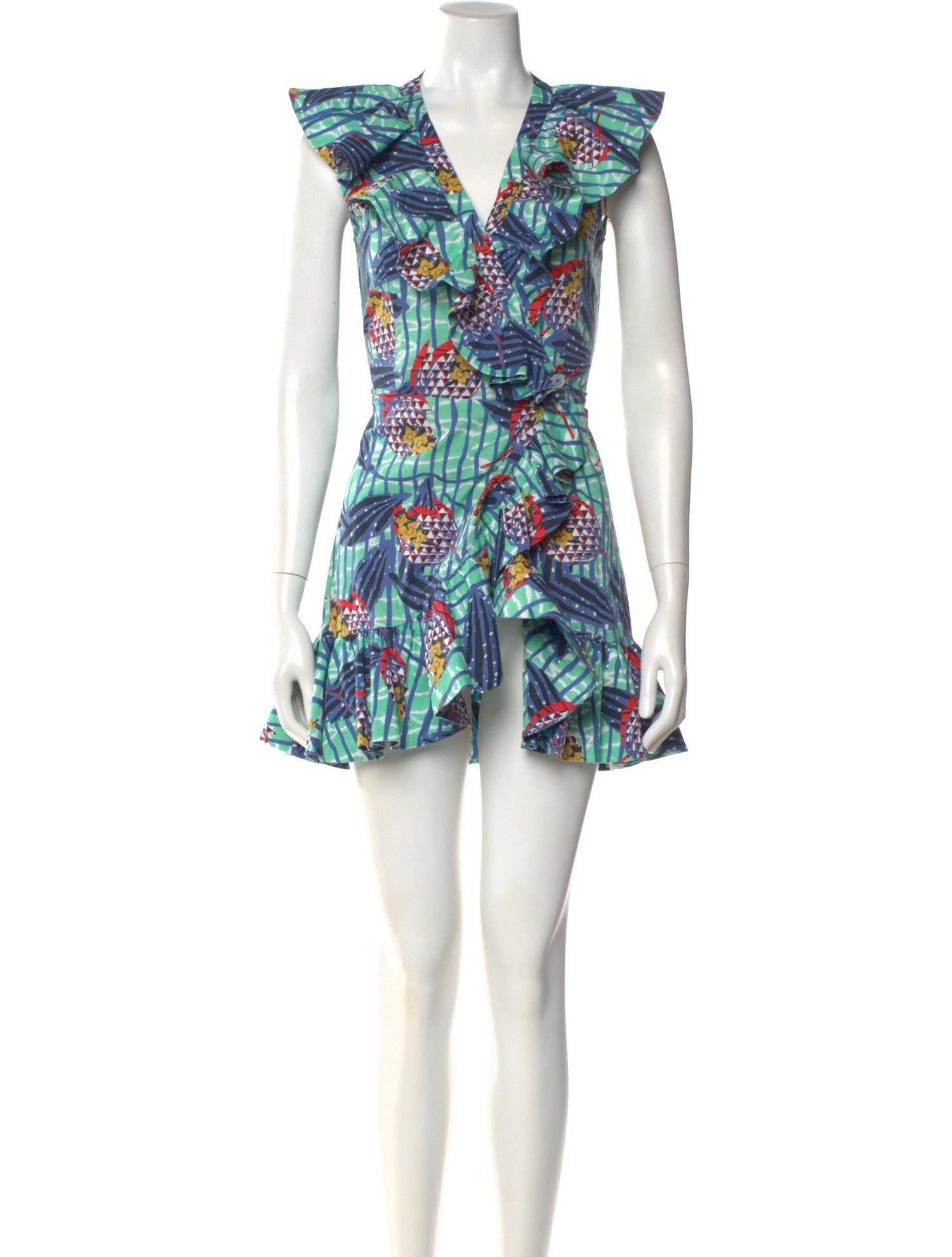Stella Jean Printed Mini Dress