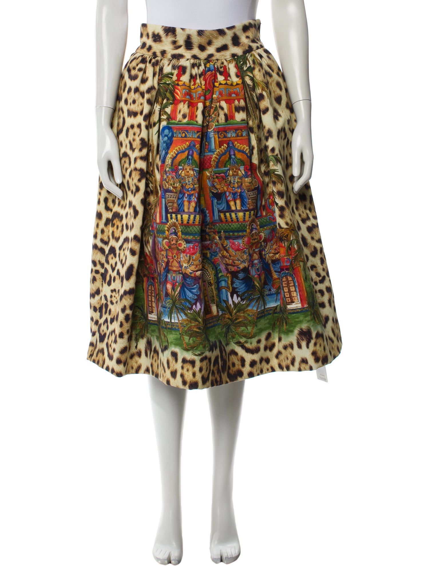 Stella Jean Wool Midi Length Skirt