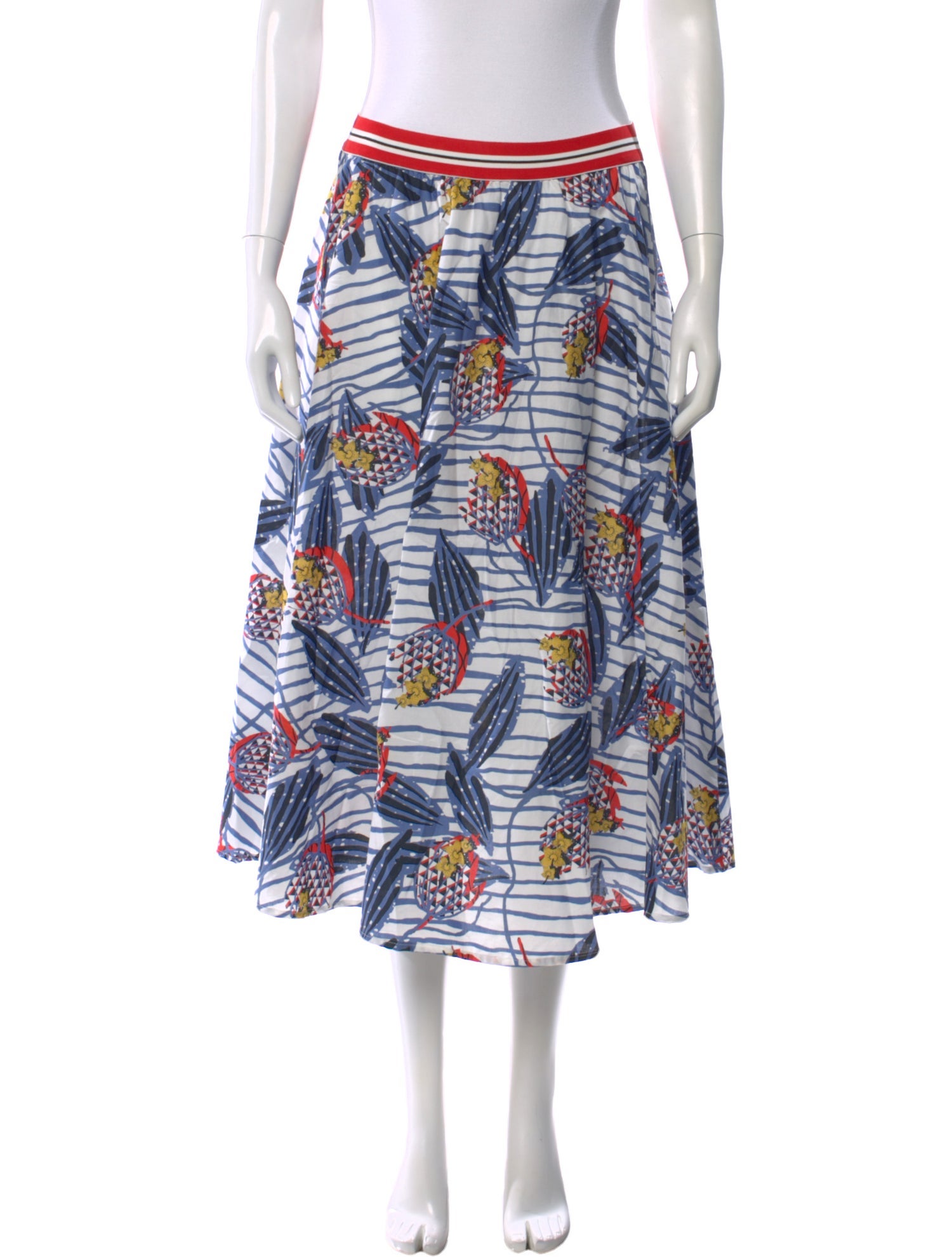 Stella Jean Printed Midi Length Skirt